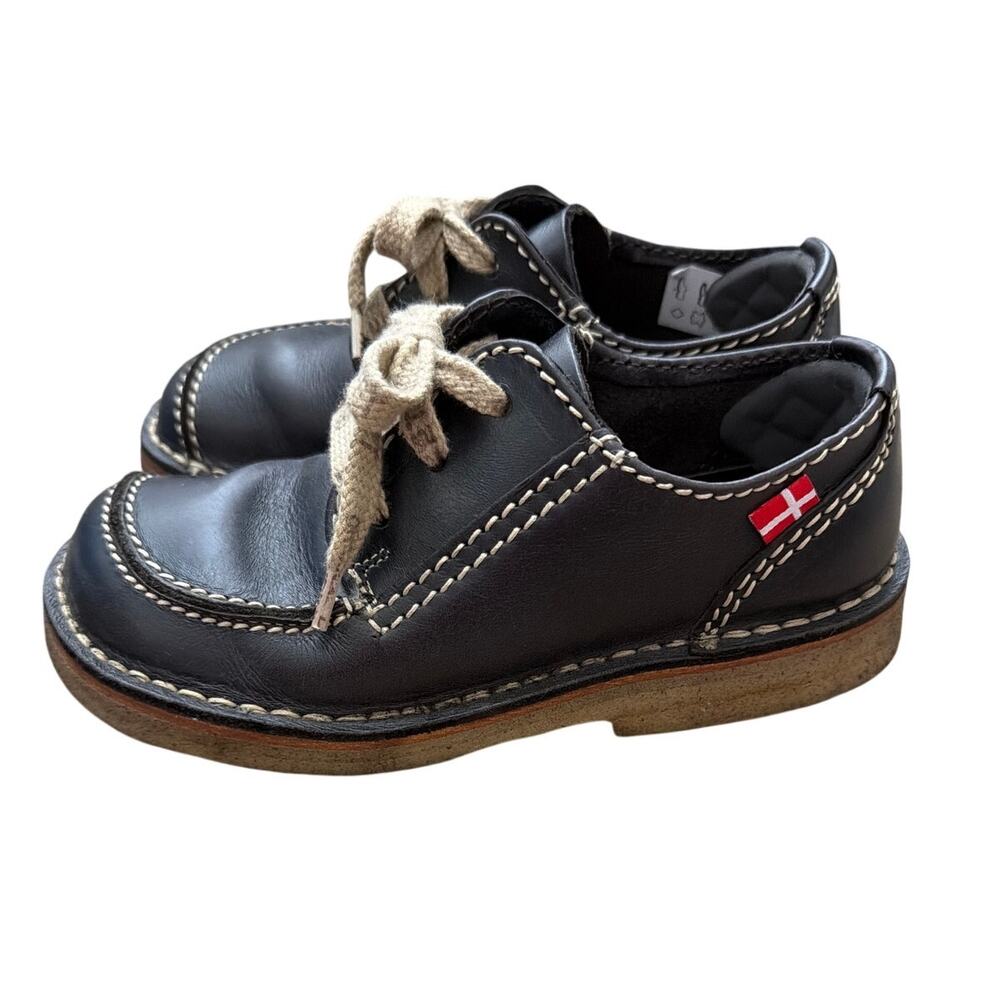 Duckfeet Fyn unisex derby shoes in black leather Size 35 US 5